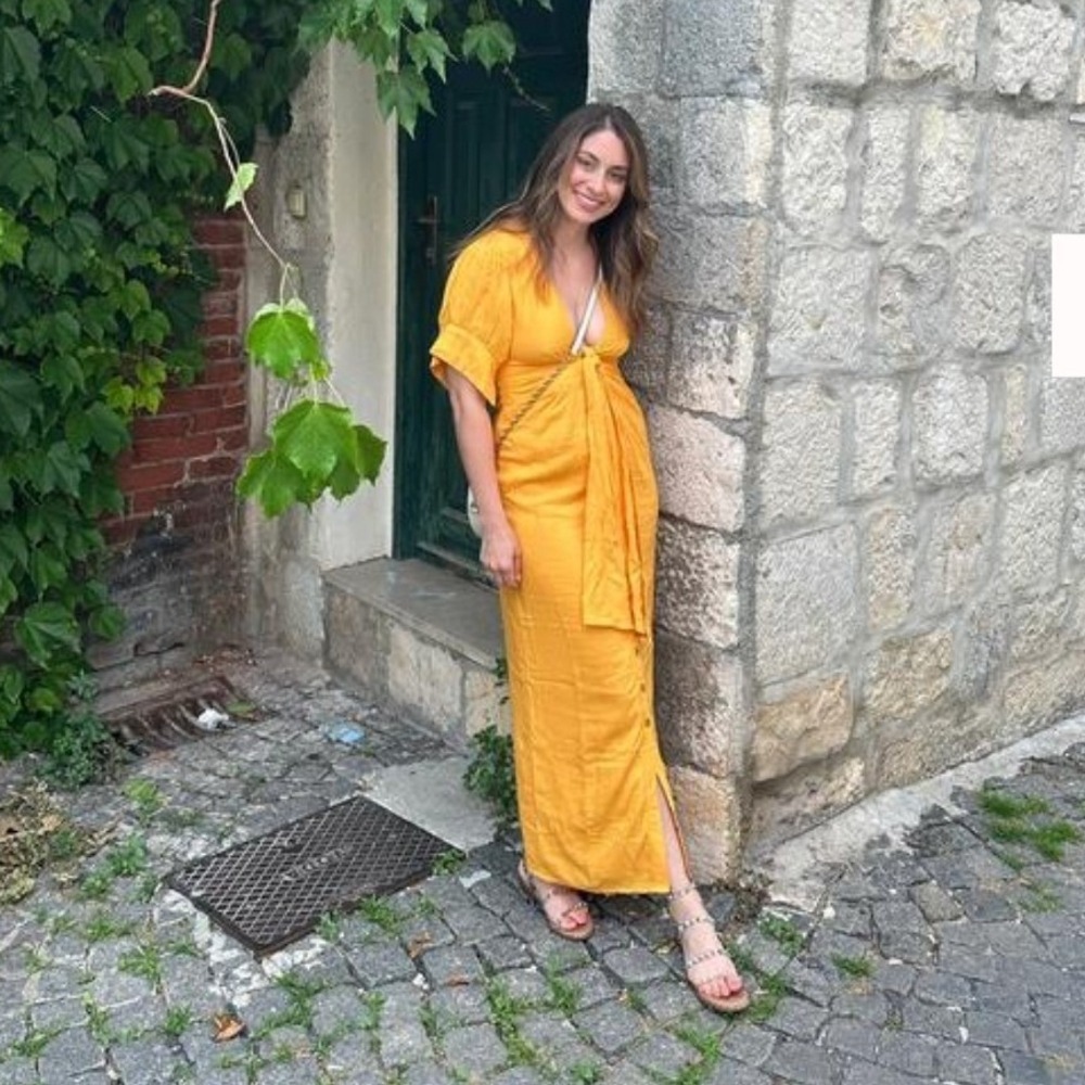 Free People Vintage Summer Midi Dress Womens M, Boho Beach - Picture 3 of 9